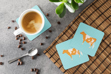 Load image into Gallery viewer, Guernsey Cow Blue Check Foam Coaster  BB7995FC
