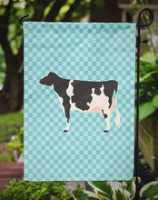 Load image into Gallery viewer, Holstein Cow Blue Check Garden Flag - Outdoor Decorative Yard Flag BB7996GF