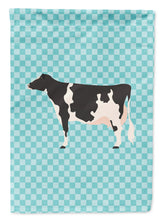 Load image into Gallery viewer, Holstein Cow Blue Check Garden Flag - Outdoor Decorative Yard Flag BB7996GF