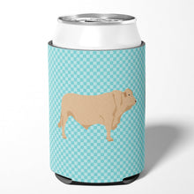 Load image into Gallery viewer, Charolais Cow Blue Check Can or Bottle Hugger BB8000CC