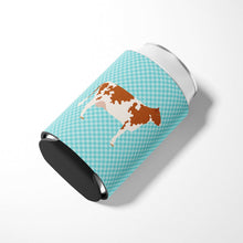 Load image into Gallery viewer, Ayrshire Cow Blue Check Can or Bottle Hugger BB8001CC