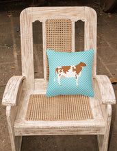 Load image into Gallery viewer, Ayrshire Cow Blue Check Fabric Decorative Pillow BB8001PW1818