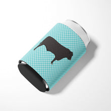 Load image into Gallery viewer, Black Angus Cow Blue Check Can or Bottle Hugger BB8002CC