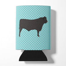 Load image into Gallery viewer, Black Angus Cow Blue Check Can or Bottle Hugger BB8002CC