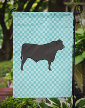 Load image into Gallery viewer, Black Angus Cow Blue Check Garden Flag - Outdoor Decorative Yard Flag