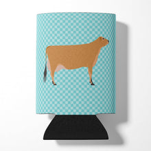 Load image into Gallery viewer, Jersey Cow Blue Check Can or Bottle Hugger BB8003CC
