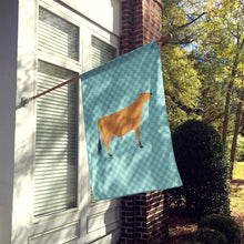 Load image into Gallery viewer, Jersey Cow Blue Check Flag Canvas House Size BB8003CHF