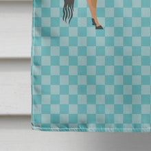 Load image into Gallery viewer, Jersey Cow Blue Check Flag Canvas House Size BB8003CHF