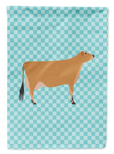 Load image into Gallery viewer, Jersey Cow Blue Check Garden Flag - Outdoor Decorative Yard Flag