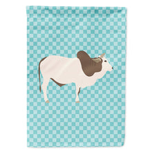 Load image into Gallery viewer, Malvi Cow Blue Check Flag Canvas House Size BB8004CHF