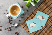 Load image into Gallery viewer, Malvi Cow Blue Check Foam Coaster  BB8004FC