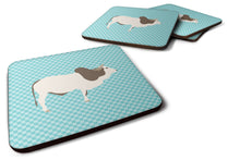 Load image into Gallery viewer, Malvi Cow Blue Check Foam Coaster  BB8004FC