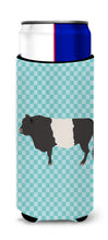 Load image into Gallery viewer, Belted Galloway Cow Blue Check   Hugger for slim cans