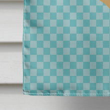 Load image into Gallery viewer, Frisian Friesian Chicken Blue Check Flag Canvas House Size BB8006CHF