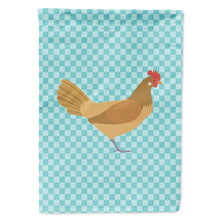 Load image into Gallery viewer, Frisian Friesian Chicken Blue Check Flag Canvas House Size BB8006CHF