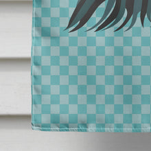 Load image into Gallery viewer, Sumatra Chicken Blue Check Flag Canvas House Size BB8007CHF