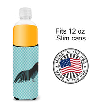 Load image into Gallery viewer, Sumatra Chicken Blue Check   Hugger for slim cans