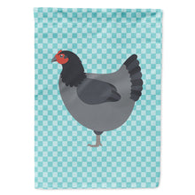 Load image into Gallery viewer, Jersey Giant Chicken Blue Check Flag Canvas House Size BB8009CHF