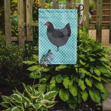 Load image into Gallery viewer, Jersey Giant Chicken Blue Check Garden Flag - Outdoor Decorative Yard Flag