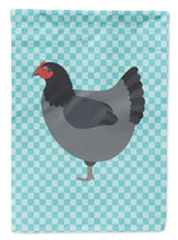 Load image into Gallery viewer, Jersey Giant Chicken Blue Check Garden Flag - Outdoor Decorative Yard Flag