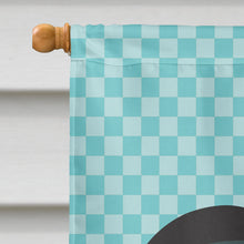 Load image into Gallery viewer, Dutch Bantam Chicken Blue Check Flag Canvas House Size BB8010CHF