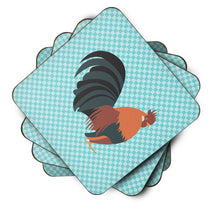 Load image into Gallery viewer, Dutch Bantam Chicken Blue Check Foam Coaster  BB8010FC