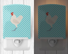 Load image into Gallery viewer, German Langshan Chicken Blue Check Ceramic Night Light BB8011CNL