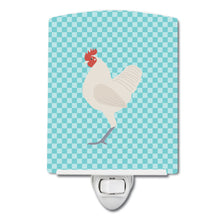 Load image into Gallery viewer, German Langshan Chicken Blue Check Ceramic Night Light BB8011CNL