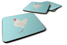 Load image into Gallery viewer, German Langshan Chicken Blue Check Foam Coaster  BB8011FC