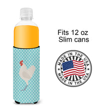 Load image into Gallery viewer, German Langshan Chicken Blue Check   Hugger for slim cans