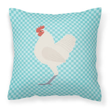 Load image into Gallery viewer, German Langshan Chicken Blue Check Fabric Decorative Pillow BB8011PW1818