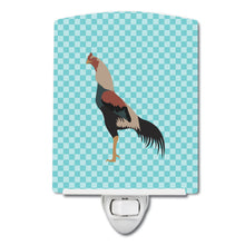 Load image into Gallery viewer, Kulang Chicken Blue Check Ceramic Night Light BB8012CNL
