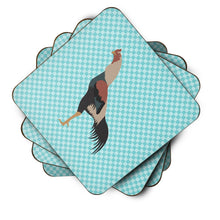 Load image into Gallery viewer, Kulang Chicken Blue Check Foam Coaster  BB8012FC