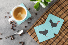 Load image into Gallery viewer, Naked Neck Chicken Blue Check Foam Coaster  BB8013FC