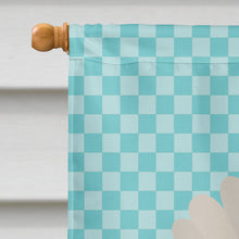 Load image into Gallery viewer, Leghorn Chicken Blue Check Flag Canvas House Size BB8014CHF