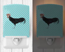 Load image into Gallery viewer, Minorca Ctalalan Chicken Blue Check Ceramic Night Light BB8015CNL