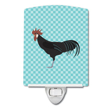 Load image into Gallery viewer, Minorca Ctalalan Chicken Blue Check Ceramic Night Light BB8015CNL