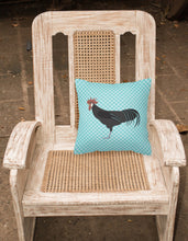 Load image into Gallery viewer, Minorca Ctalalan Chicken Blue Check Fabric Decorative Pillow BB8015PW1818