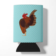 Load image into Gallery viewer, Malaysian Serama Chicken Blue Check Can or Bottle Hugger BB8016CC