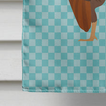 Load image into Gallery viewer, Malaysian Serama Chicken Blue Check Flag Canvas House Size BB8016CHF