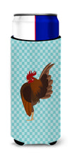 Load image into Gallery viewer, Malaysian Serama Chicken Blue Check   Hugger for slim cans