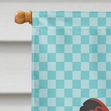Load image into Gallery viewer, New Hampshire Red Chicken Blue Check Flag Canvas House Size BB8017CHF
