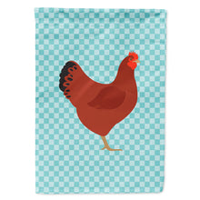 Load image into Gallery viewer, New Hampshire Red Chicken Blue Check Flag Canvas House Size BB8017CHF