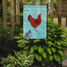 Load image into Gallery viewer, New Hampshire Red Chicken Blue Check Garden Flag - Outdoor Decorative Yard Flag