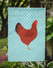 Load image into Gallery viewer, New Hampshire Red Chicken Blue Check Garden Flag - Outdoor Decorative Yard Flag
