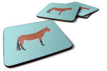 Load image into Gallery viewer, Mule Blue Check Foam Coaster  BB8019FC