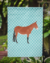 Load image into Gallery viewer, Mule Blue Check Garden Flag - Outdoor Decorative Yard Flag