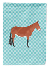 Load image into Gallery viewer, Mule Blue Check Garden Flag - Outdoor Decorative Yard Flag