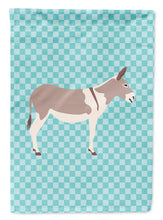 Load image into Gallery viewer, Australian Teamster Donkey Blue Check Garden Flag - Outdoor Decorative Yard Flag