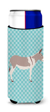 Load image into Gallery viewer, Australian Teamster Donkey Blue Check   Hugger for slim cans